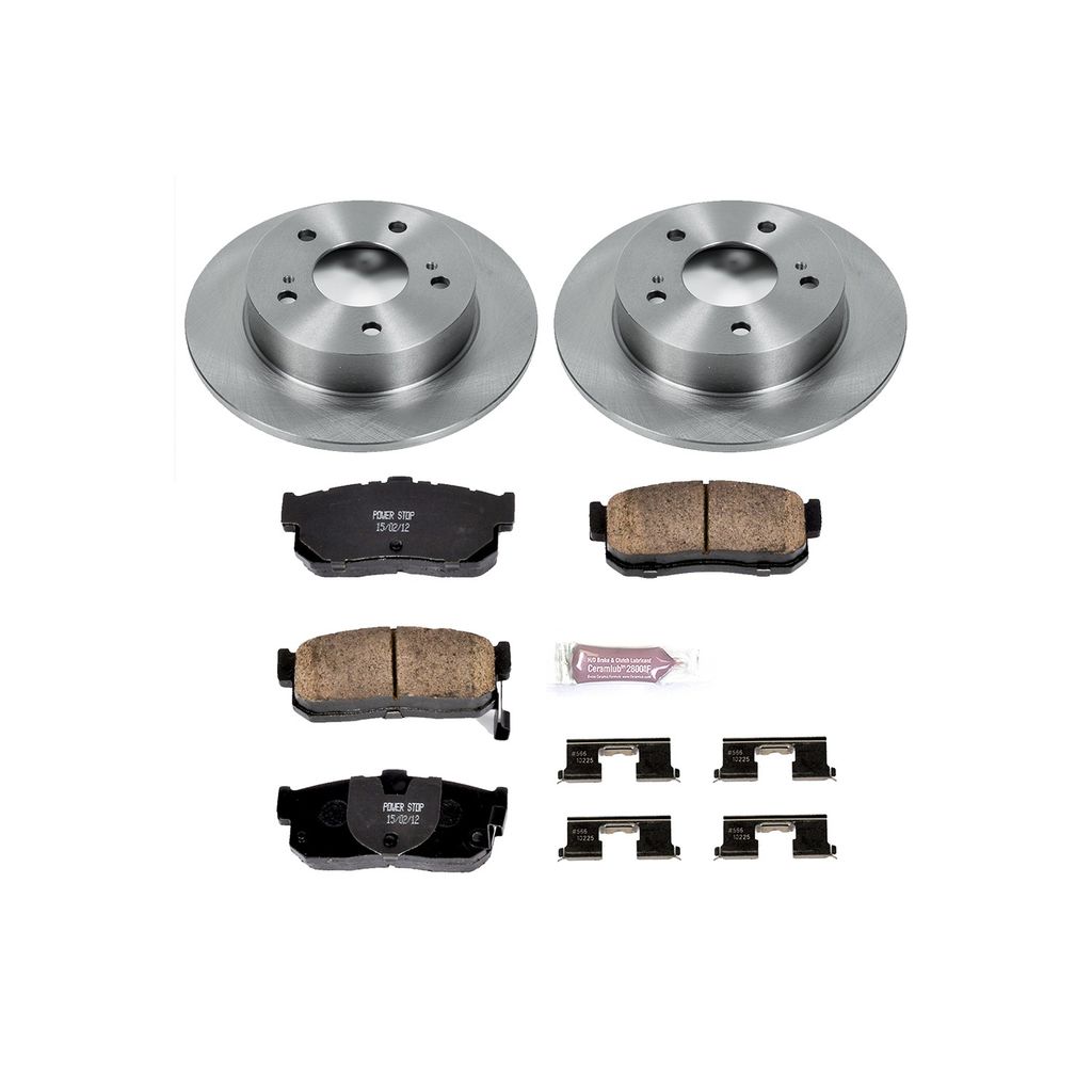 PowerStop KOE3099 - OE Stock Replacement Brake Pad and Rotor Kit