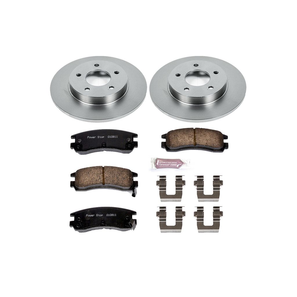 PowerStop KOE3115 - OE Stock Replacement Brake Pad and Rotor Kit