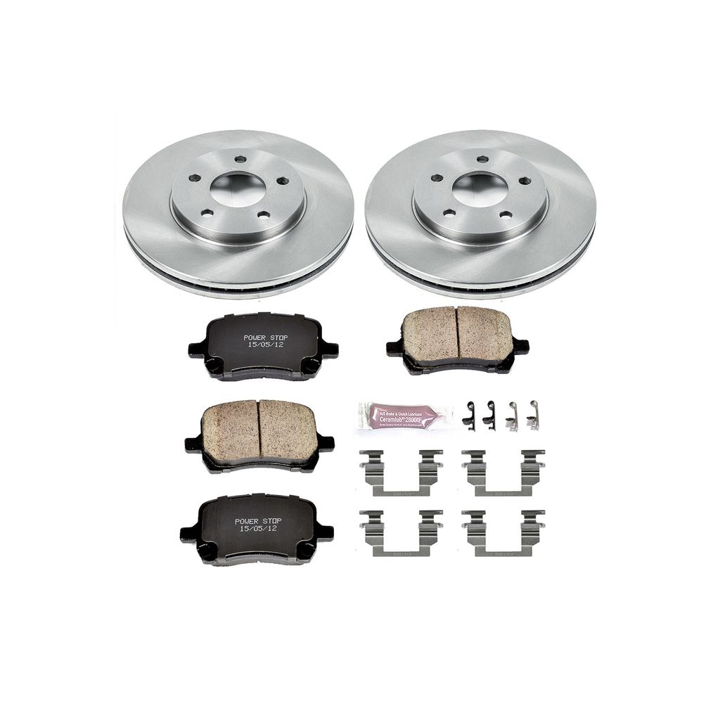 PowerStop KOE3116 - OE Stock Replacement Brake Pad and Rotor Kit