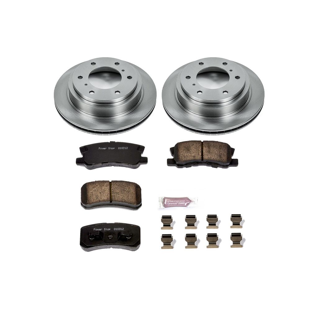 PowerStop KOE3119 - OE Stock Replacement Brake Pad and Rotor Kit
