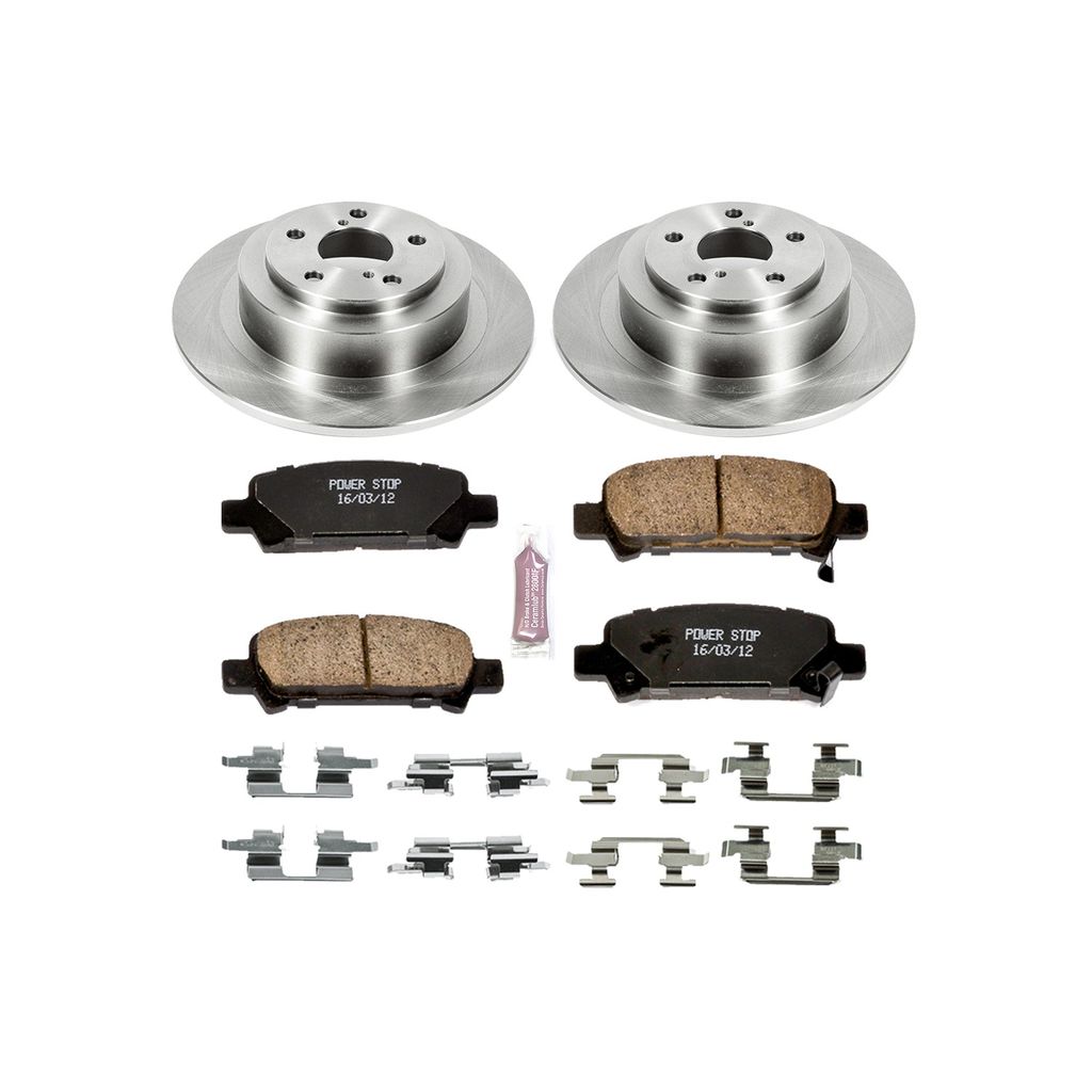 PowerStop KOE3124 - OE Stock Replacement Brake Pad and Rotor Kit