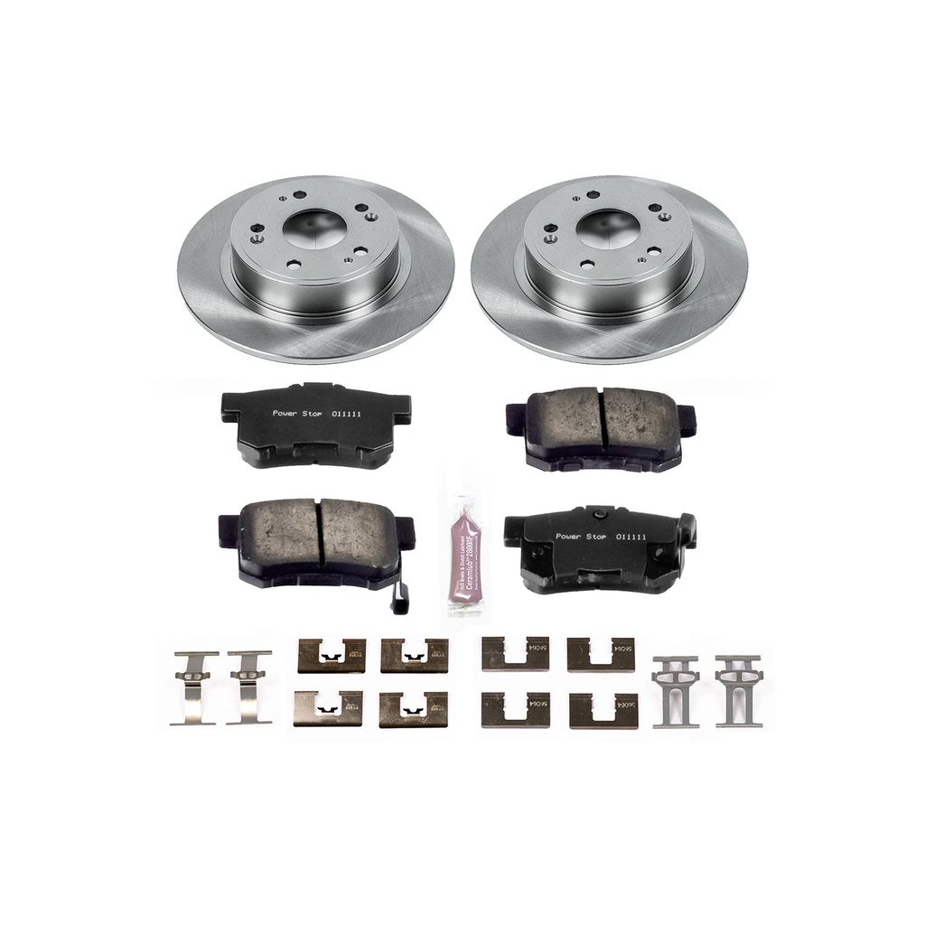 PowerStop KOE3128 - OE Stock Replacement Brake Pad and Rotor Kit