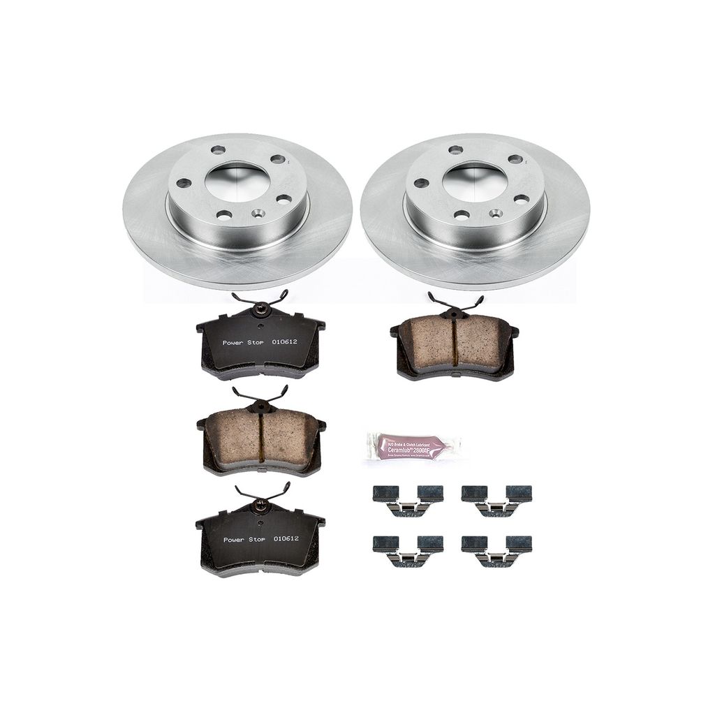 PowerStop KOE3129 - OE Stock Replacement Brake Pad and Rotor Kit
