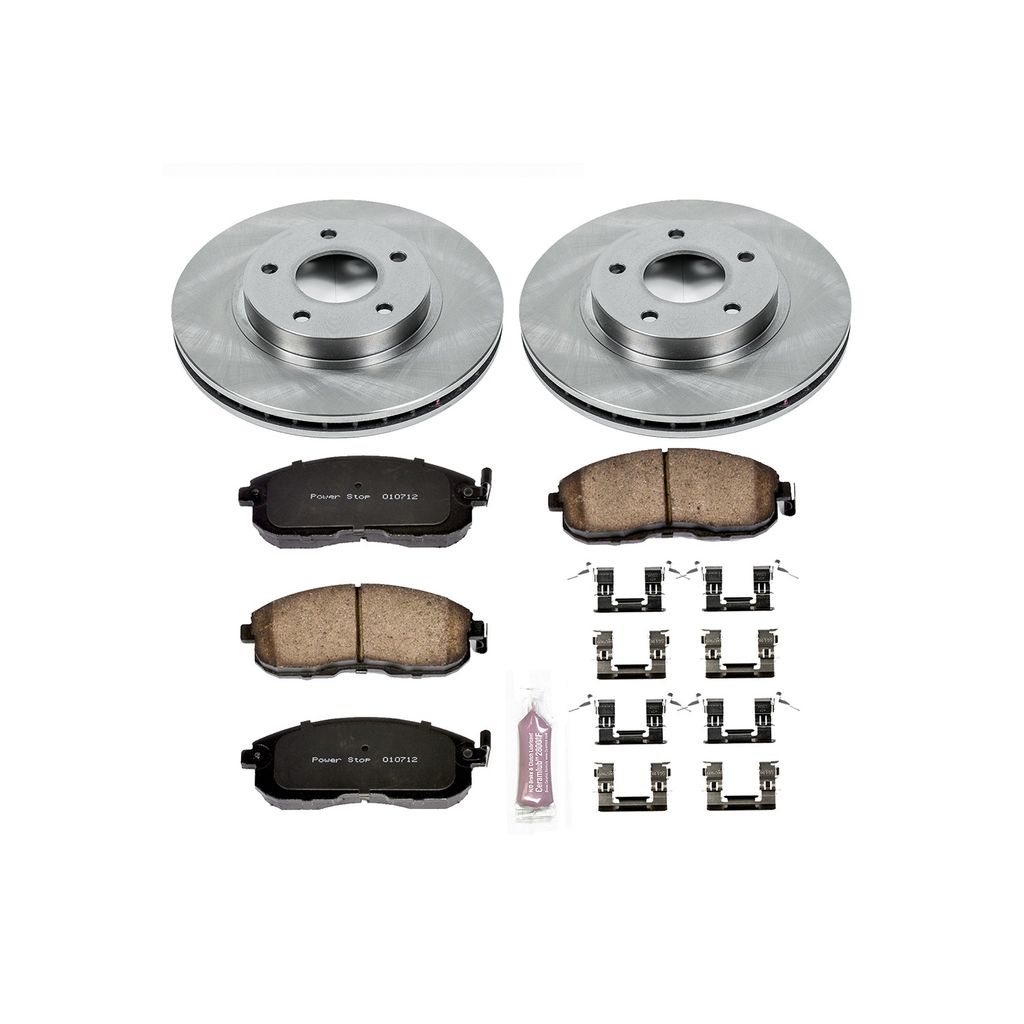 PowerStop KOE3137 - OE Stock Replacement Brake Pad and Rotor Kit