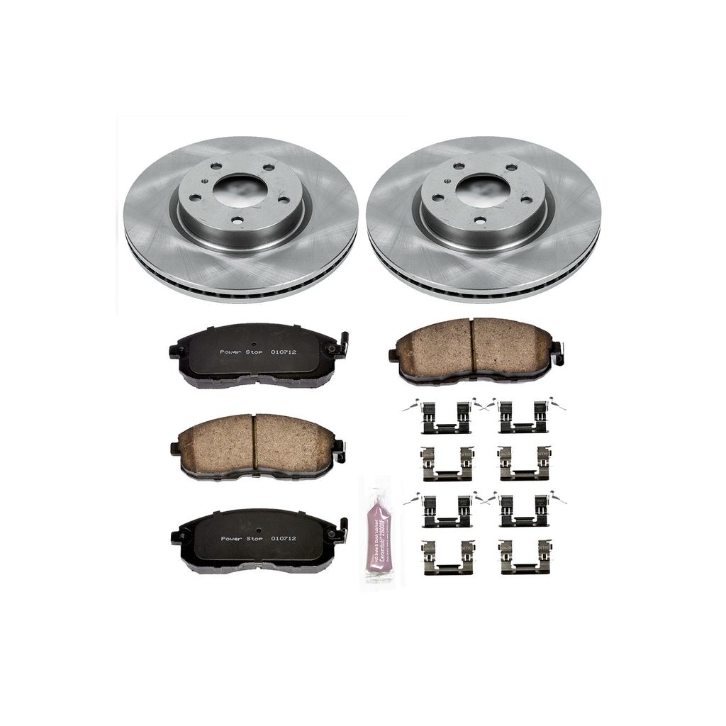 PowerStop KOE3140 - OE Stock Replacement Brake Pad and Rotor Kit
