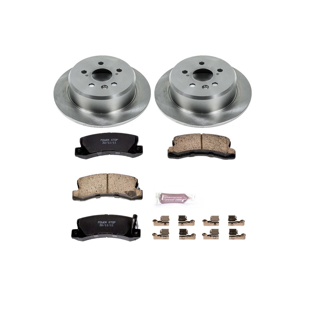 PowerStop KOE3147 - OE Stock Replacement Brake Pad and Rotor Kit