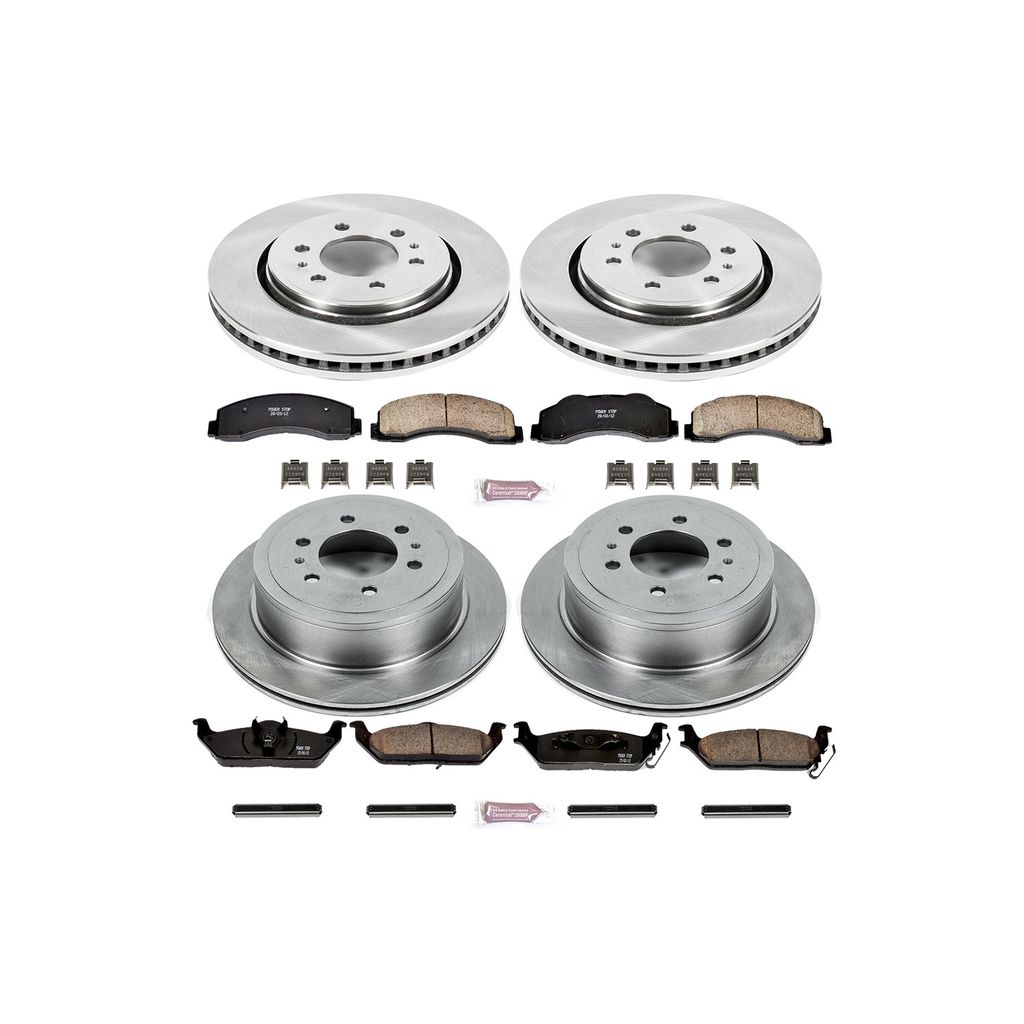 PowerStop KOE3166 - OE Stock Replacement Brake Pad and Rotor Kit