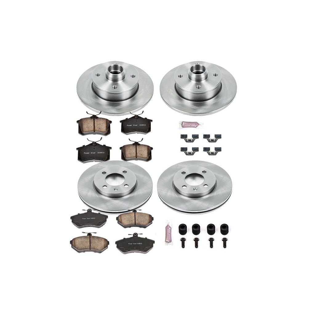 PowerStop KOE375 - OE Stock Replacement Brake Pad and Rotor Kit
