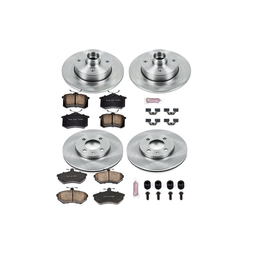 PowerStop KOE376 - OE Stock Replacement Brake Pad and Rotor Kit