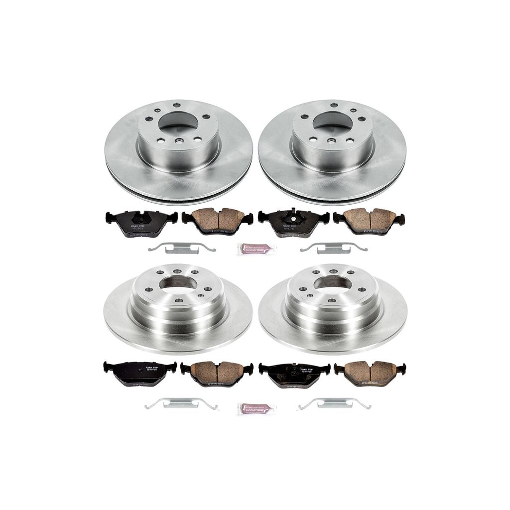 PowerStop KOE392 - OE Stock Replacement Brake Pad and Rotor Kit