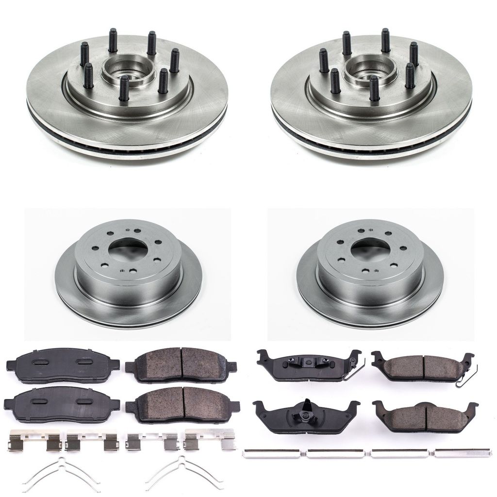 PowerStop KOE4005 - OE Stock Replacement Brake Pad and Rotor Kit