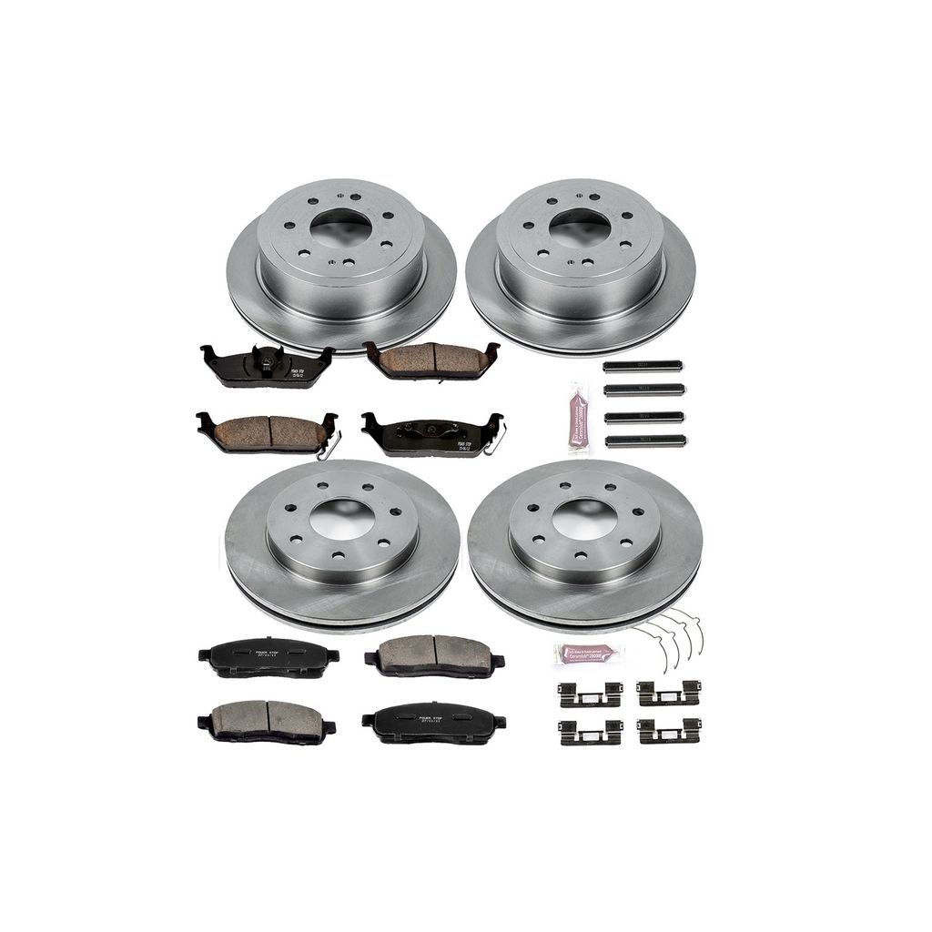 PowerStop KOE4006 - OE Stock Replacement Brake Pad and Rotor Kit
