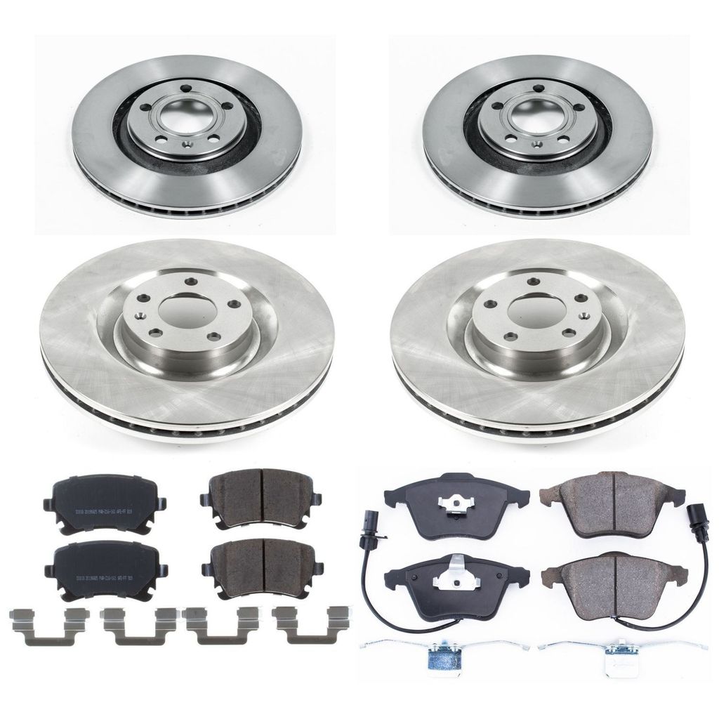 PowerStop KOE4010 - OE Stock Replacement Brake Pad and Rotor Kit