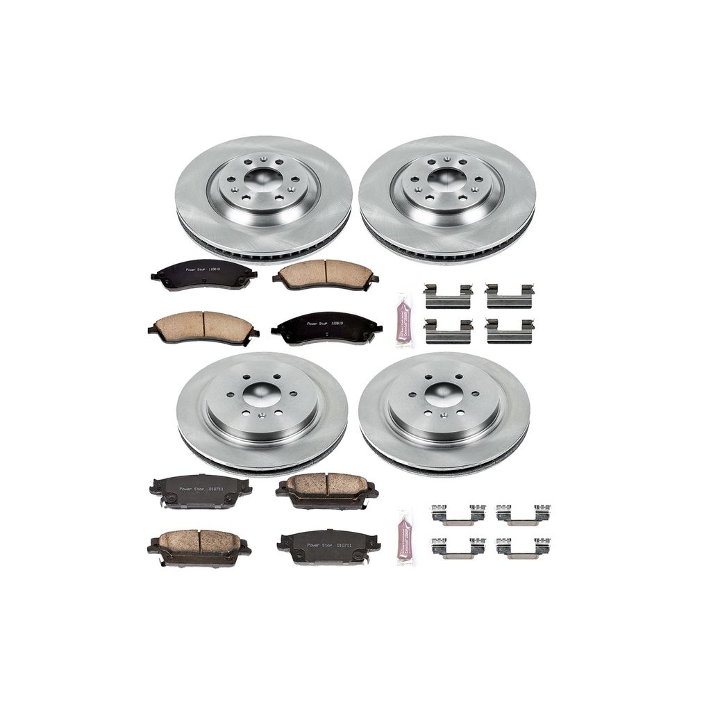 PowerStop KOE4014 - OE Stock Replacement Brake Pad and Rotor Kit