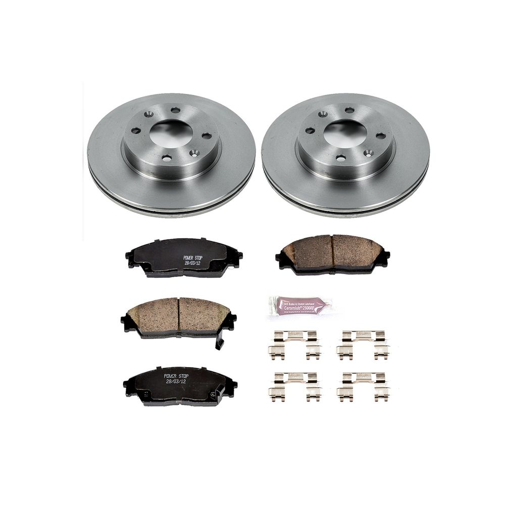 OE Stock Replacement Brake Pad and Rotor Kit