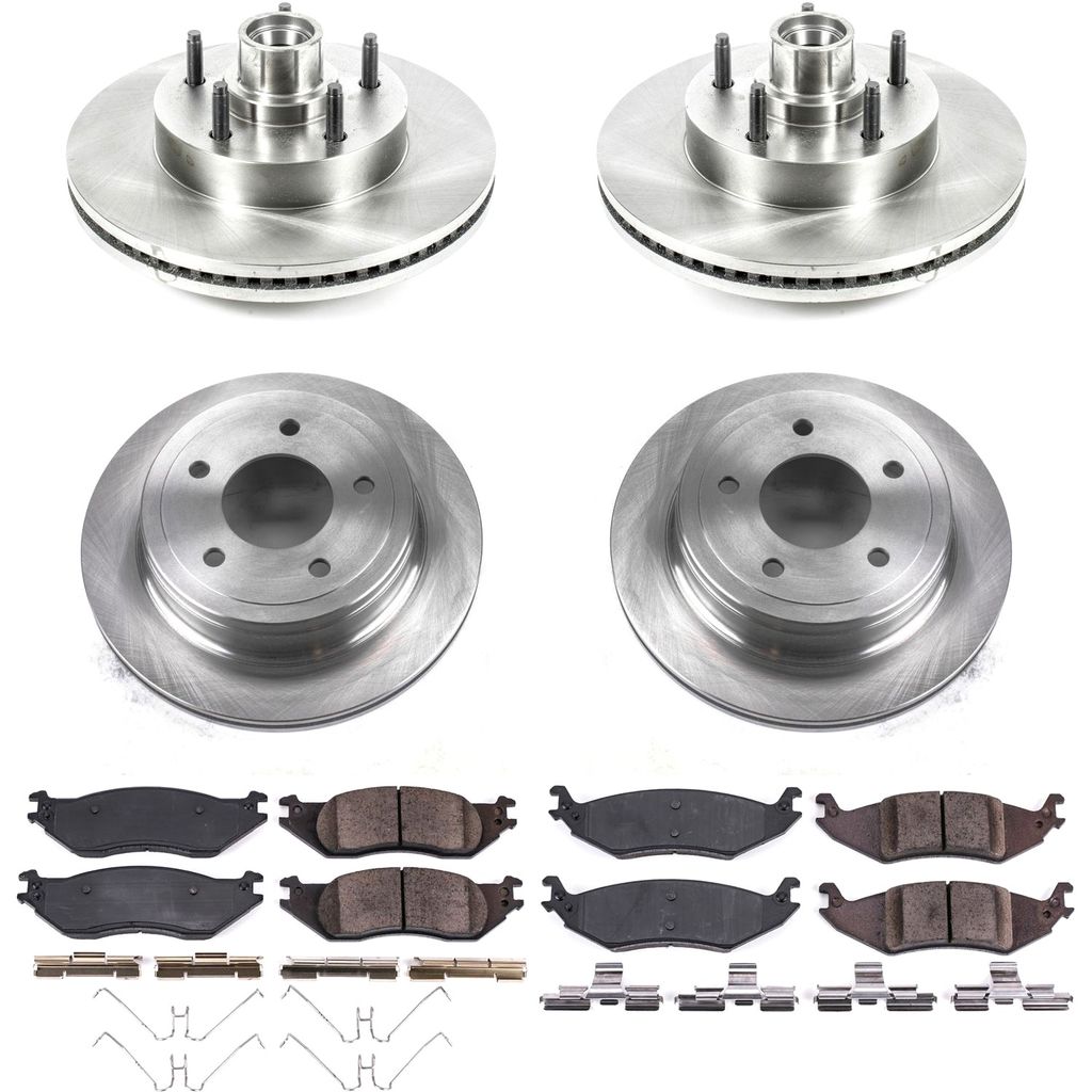 PowerStop KOE4021 - OE Stock Replacement Brake Pad and Rotor Kit