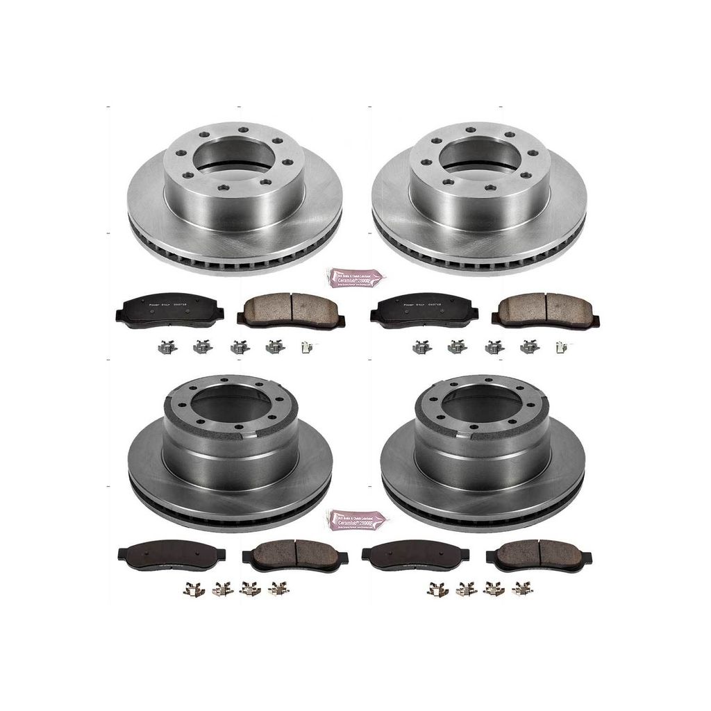 PowerStop KOE4033 - OE Stock Replacement Brake Pad and Rotor Kit