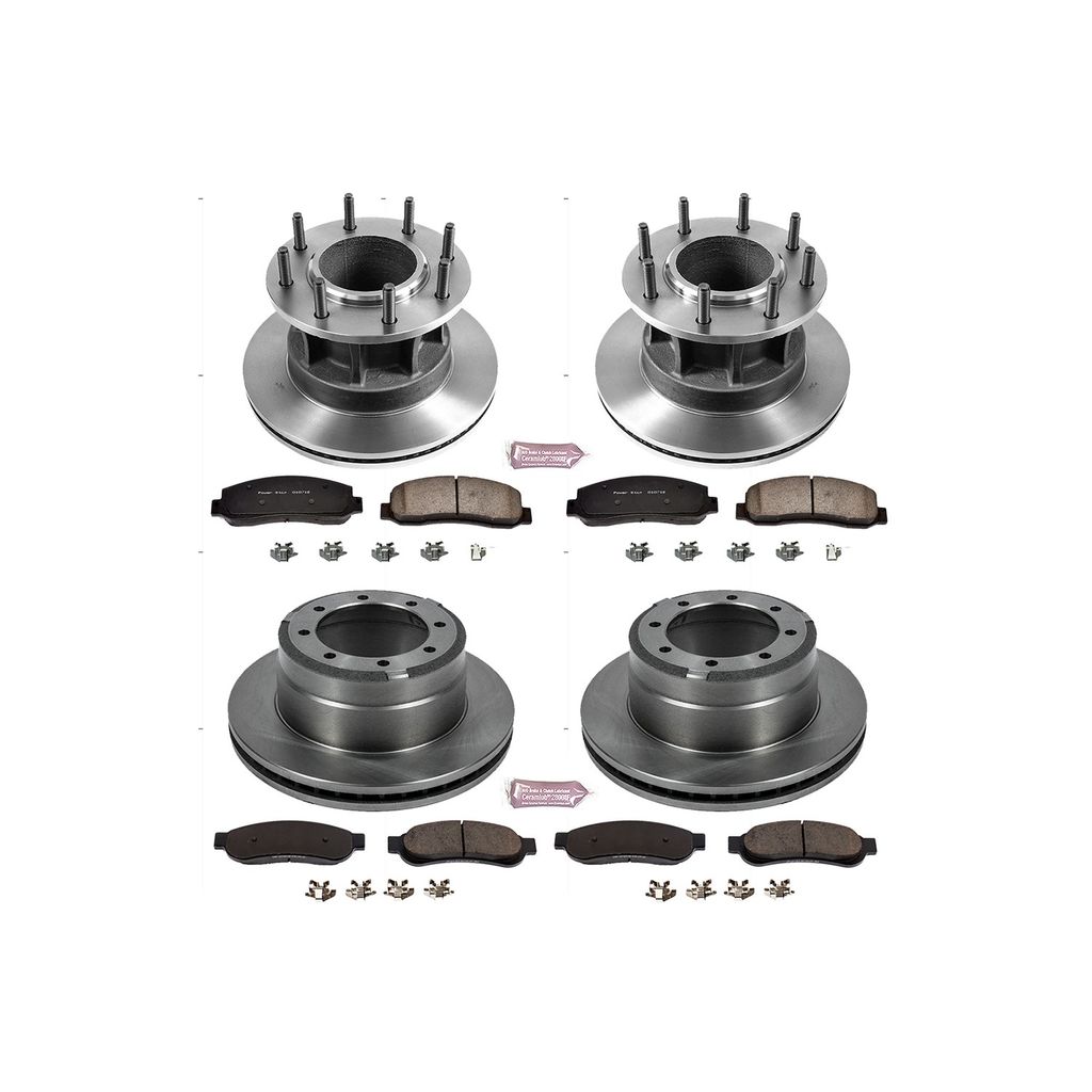 PowerStop KOE4034 - OE Stock Replacement Brake Pad and Rotor Kit