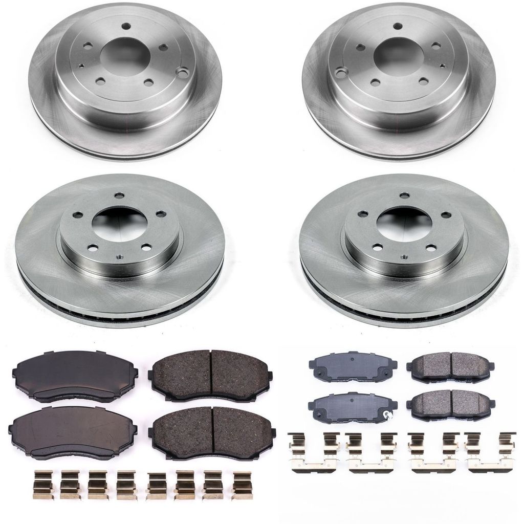 PowerStop KOE4041 - OE Stock Replacement Brake Pad and Rotor Kit