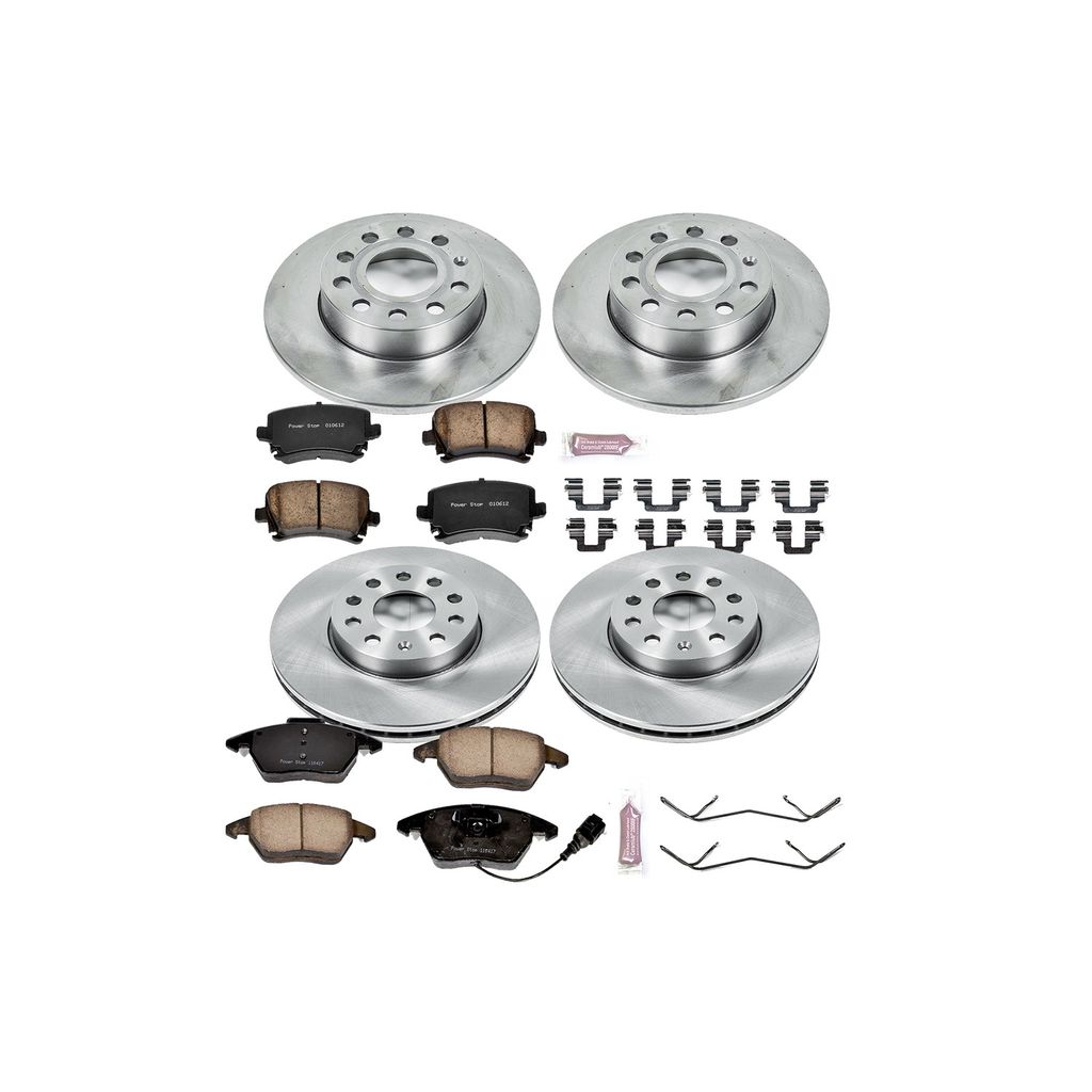 PowerStop KOE4068 - OE Stock Replacement Brake Pad and Rotor Kit