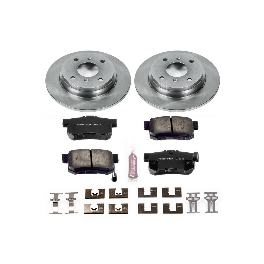 PowerStop KOE407 - OE Stock Replacement Brake Pad and Rotor Kit