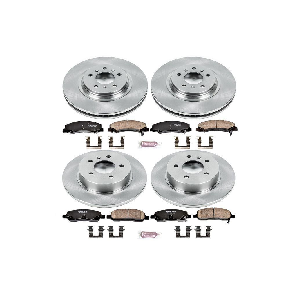 PowerStop KOE4097 - OE Stock Replacement Brake Pad and Rotor Kit