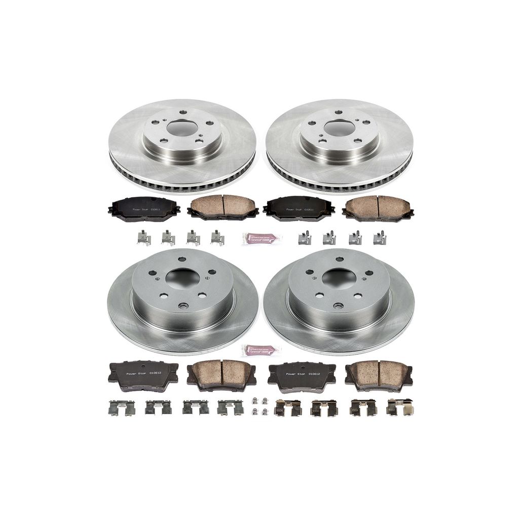 PowerStop KOE4099 - OE Stock Replacement Brake Pad and Rotor Kit
