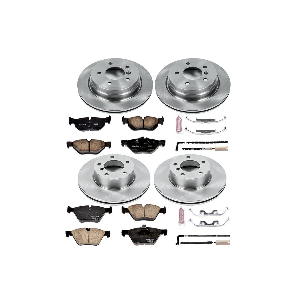 PowerStop KOE4102 - OE Stock Replacement Brake Pad and Rotor Kit