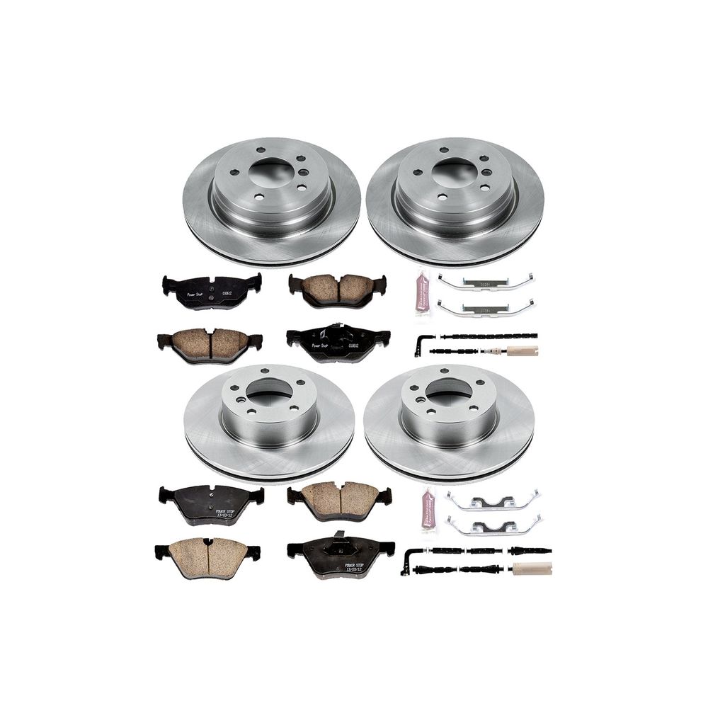 PowerStop KOE4103 - OE Stock Replacement Brake Pad and Rotor Kit