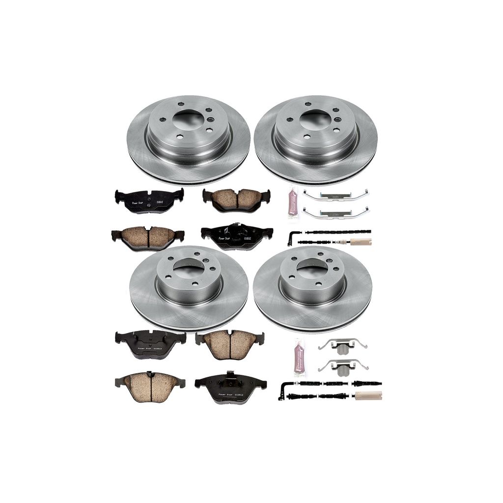 PowerStop KOE4104 - OE Stock Replacement Brake Pad and Rotor Kit