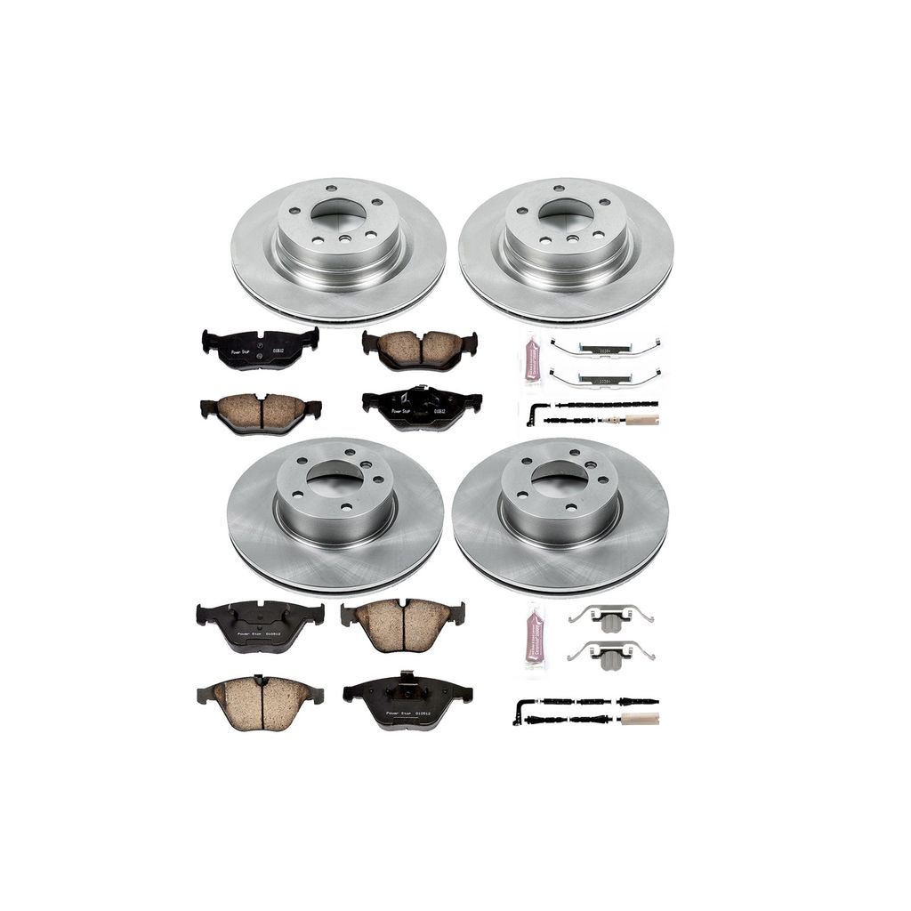 PowerStop KOE4107 - OE Stock Replacement Brake Pad and Rotor Kit