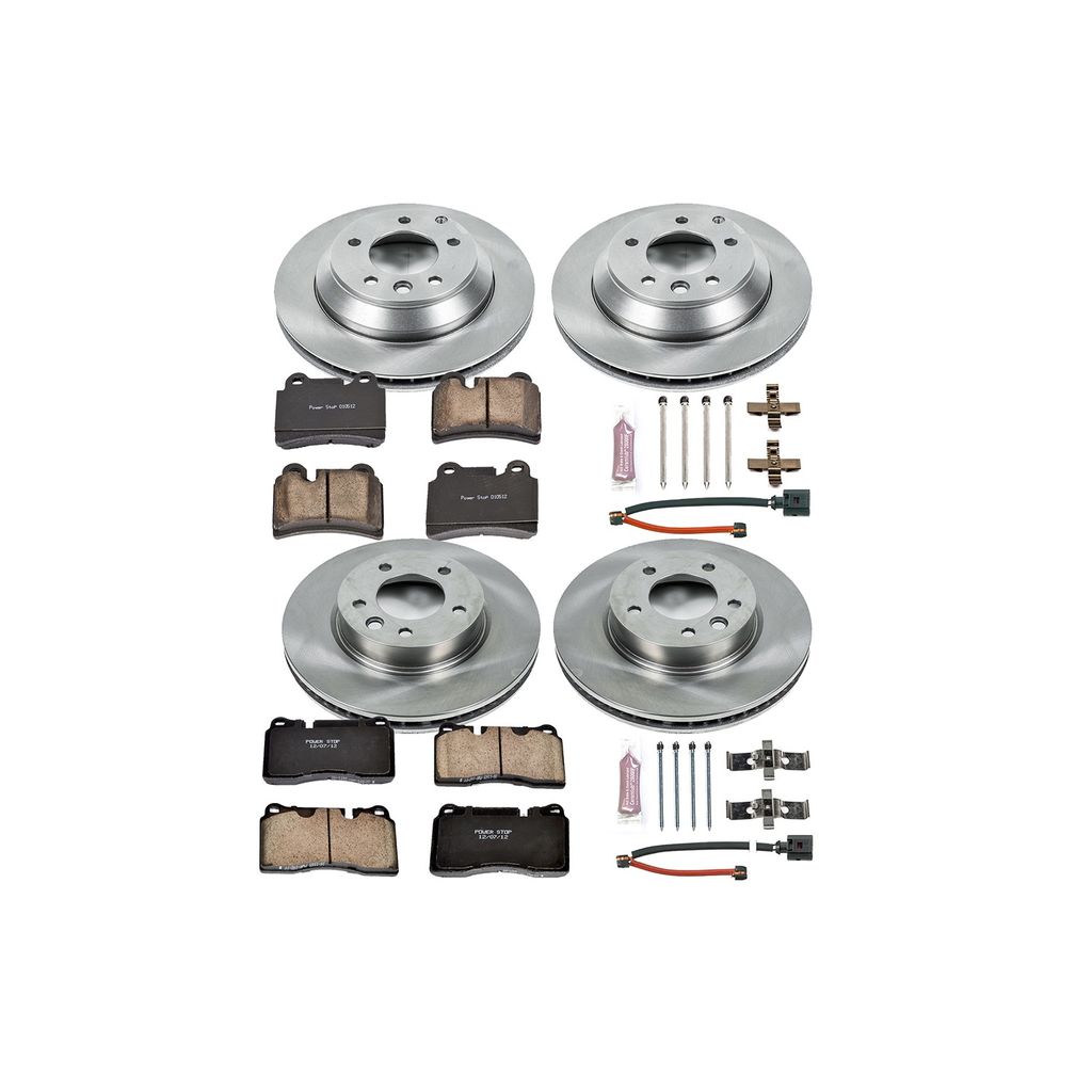 PowerStop KOE4108 - OE Stock Replacement Brake Pad and Rotor Kit