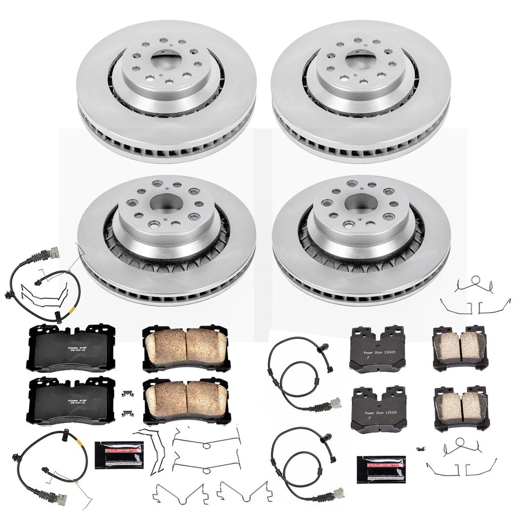 PowerStop KOE4112 - OE Stock Replacement Brake Pad and Rotor Kit