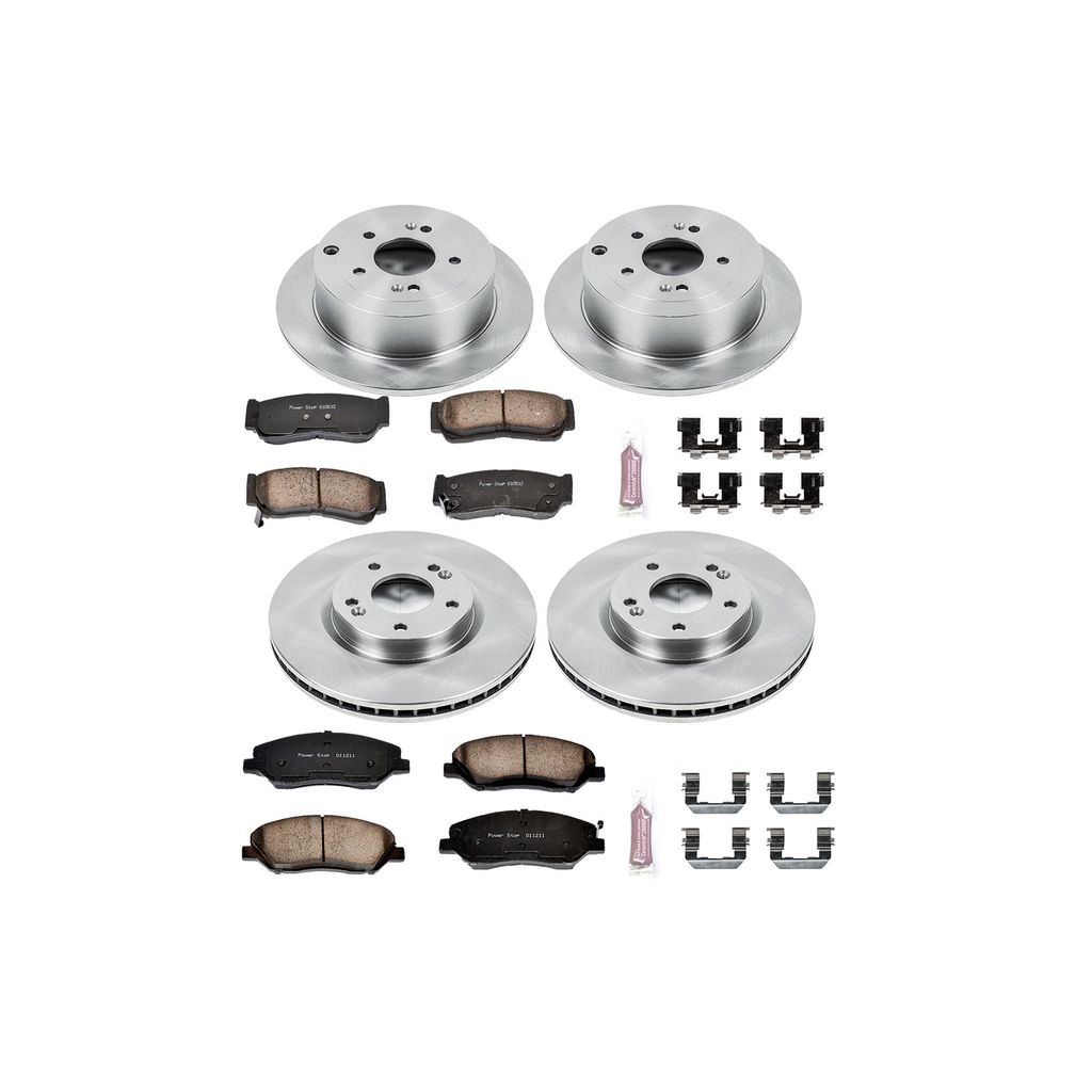 PowerStop KOE4116 - OE Stock Replacement Brake Pad and Rotor Kit