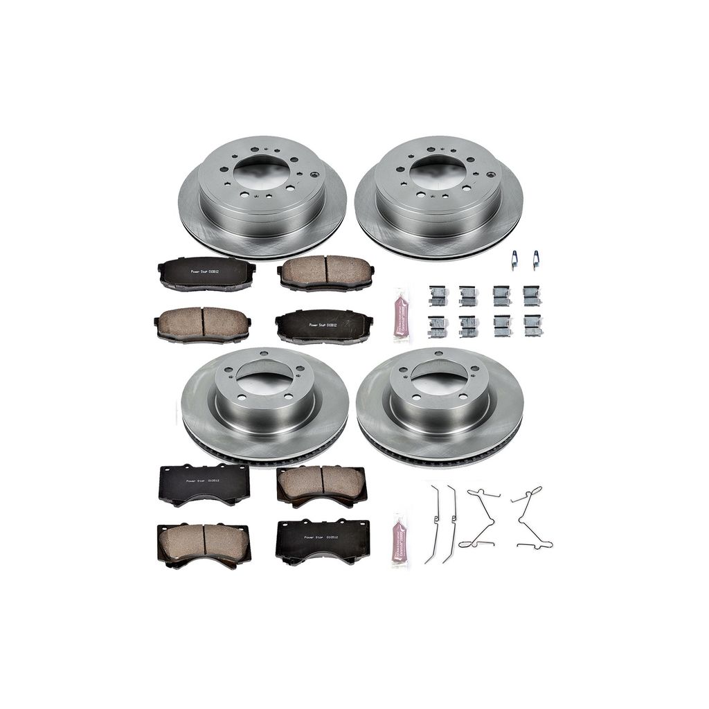 PowerStop KOE4117 - OE Stock Replacement Brake Pad and Rotor Kit