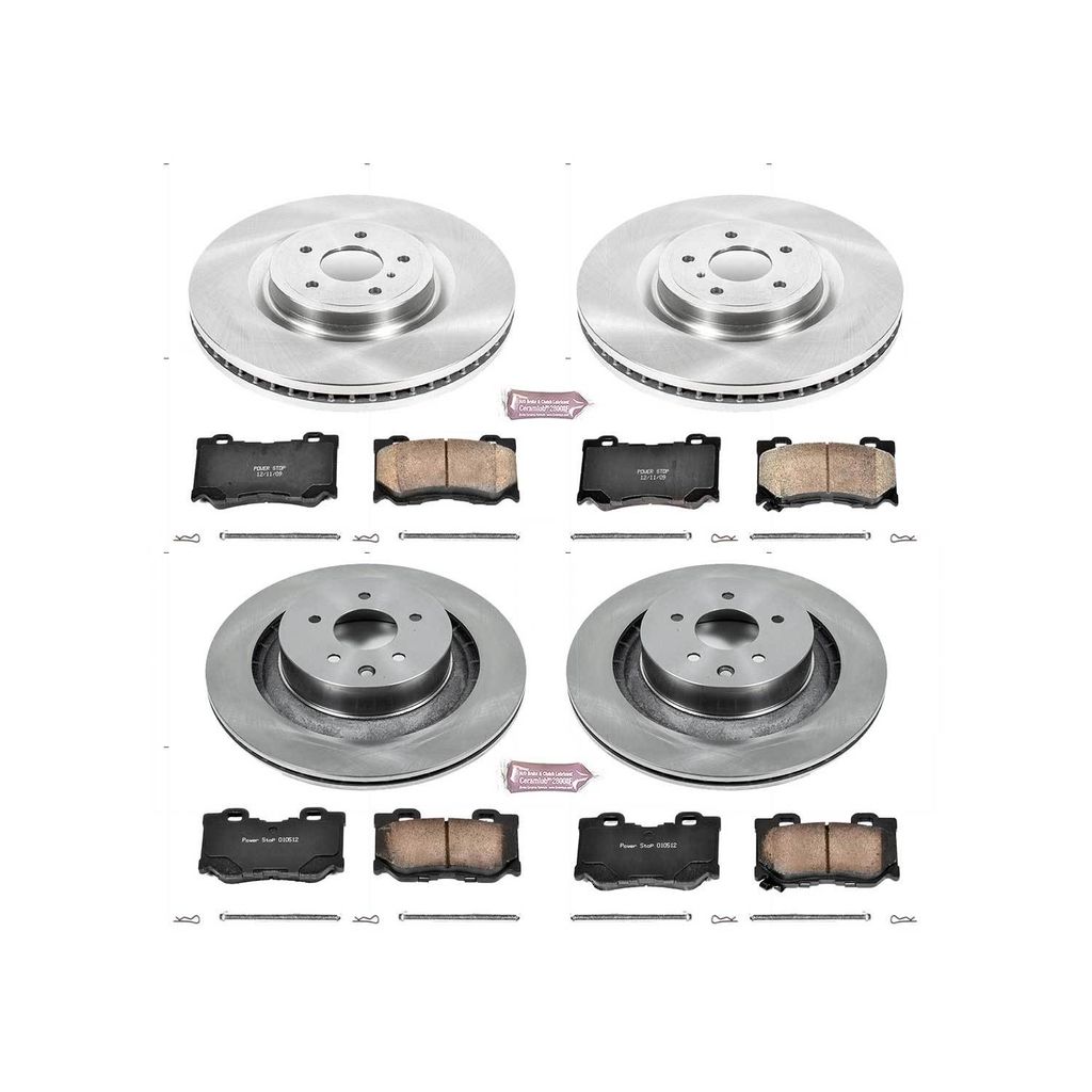 PowerStop KOE4138 - OE Stock Replacement Brake Pad and Rotor Kit