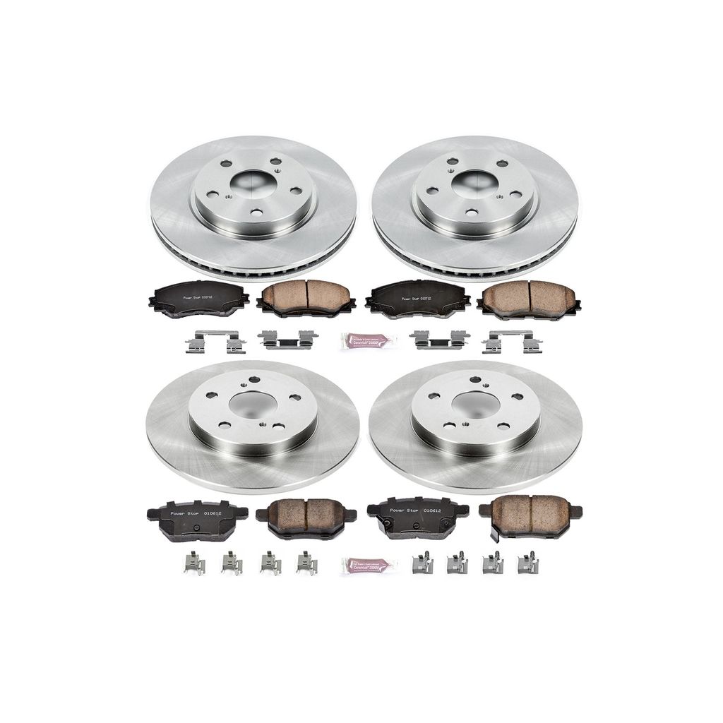 PowerStop KOE4141 - OE Stock Replacement Brake Pad and Rotor Kit