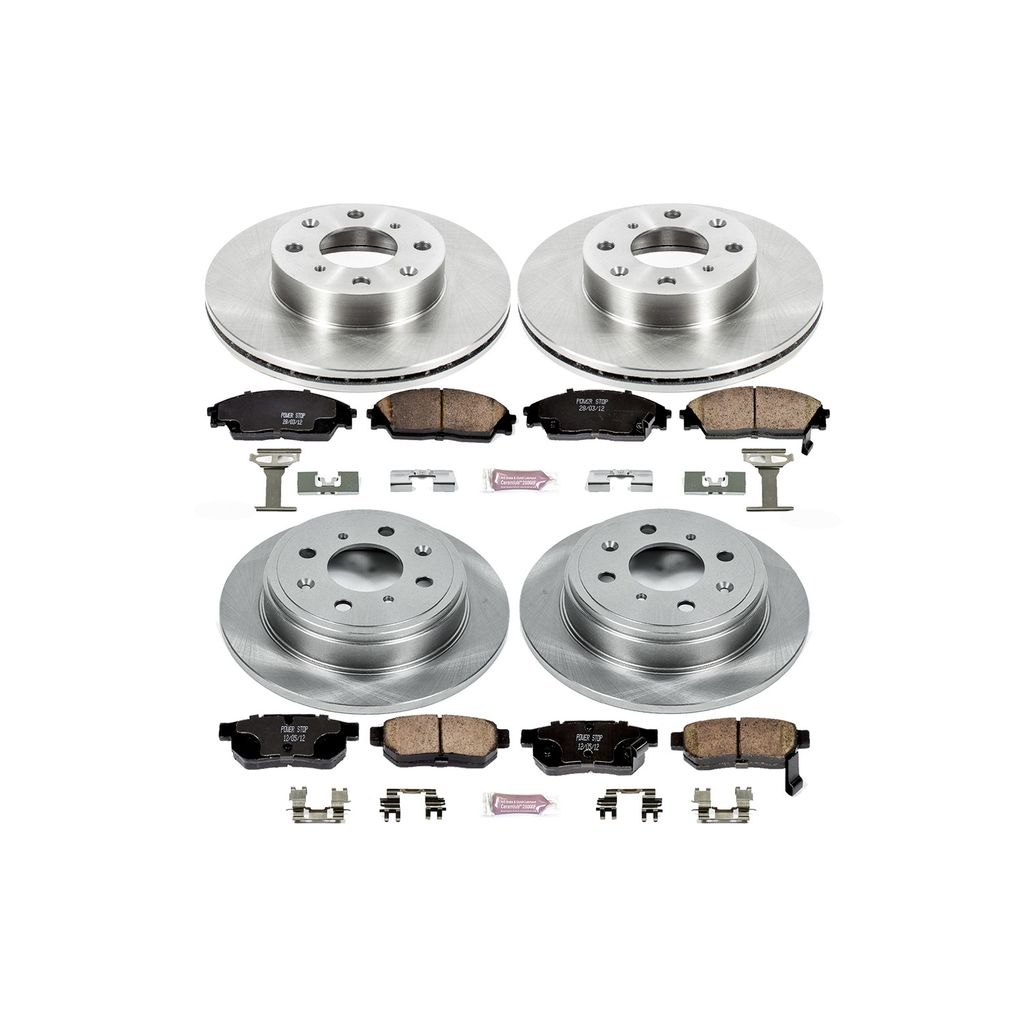PowerStop KOE4217 - OE Stock Replacement Brake Pad and Rotor Kit