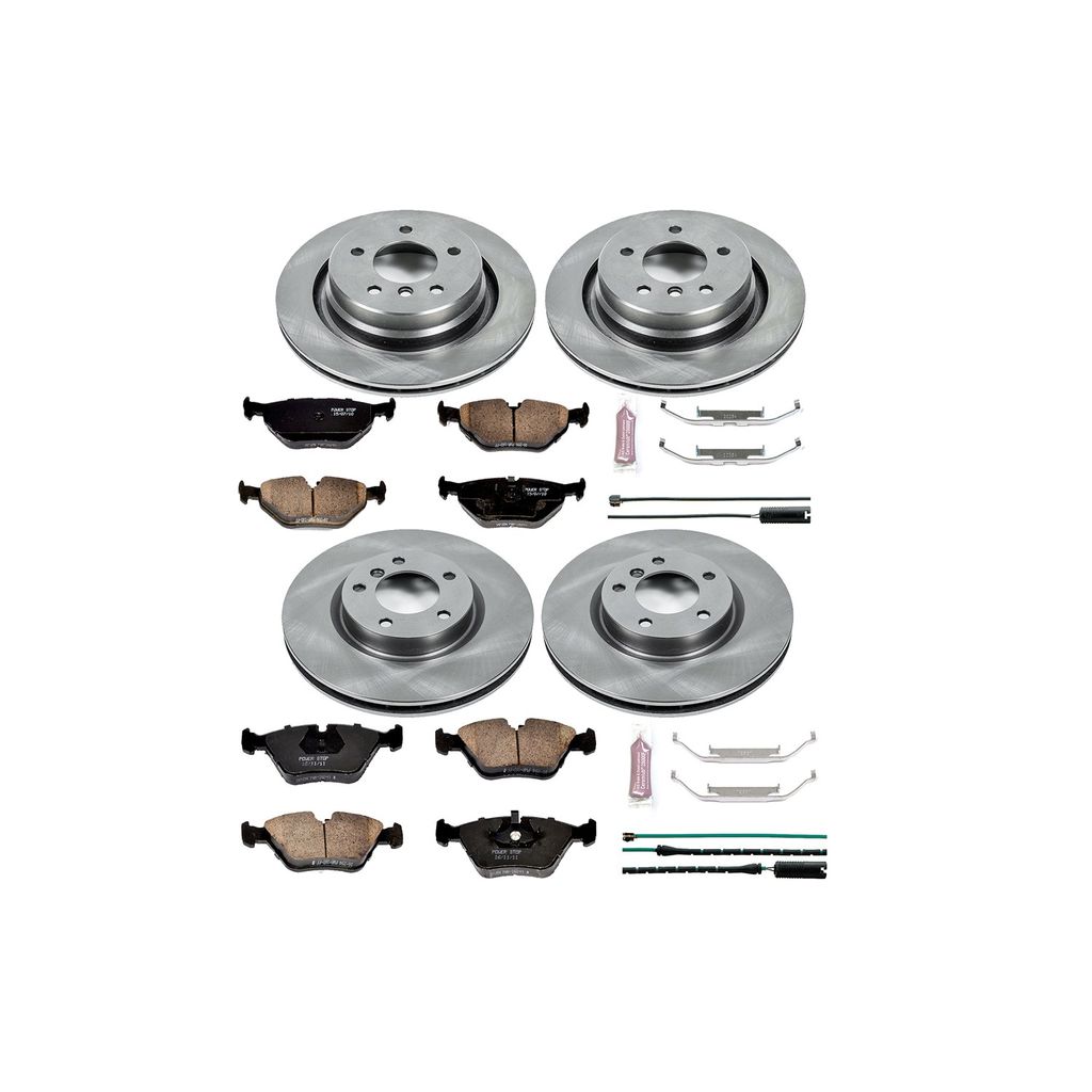 PowerStop KOE4229 - OE Stock Replacement Brake Pad and Rotor Kit