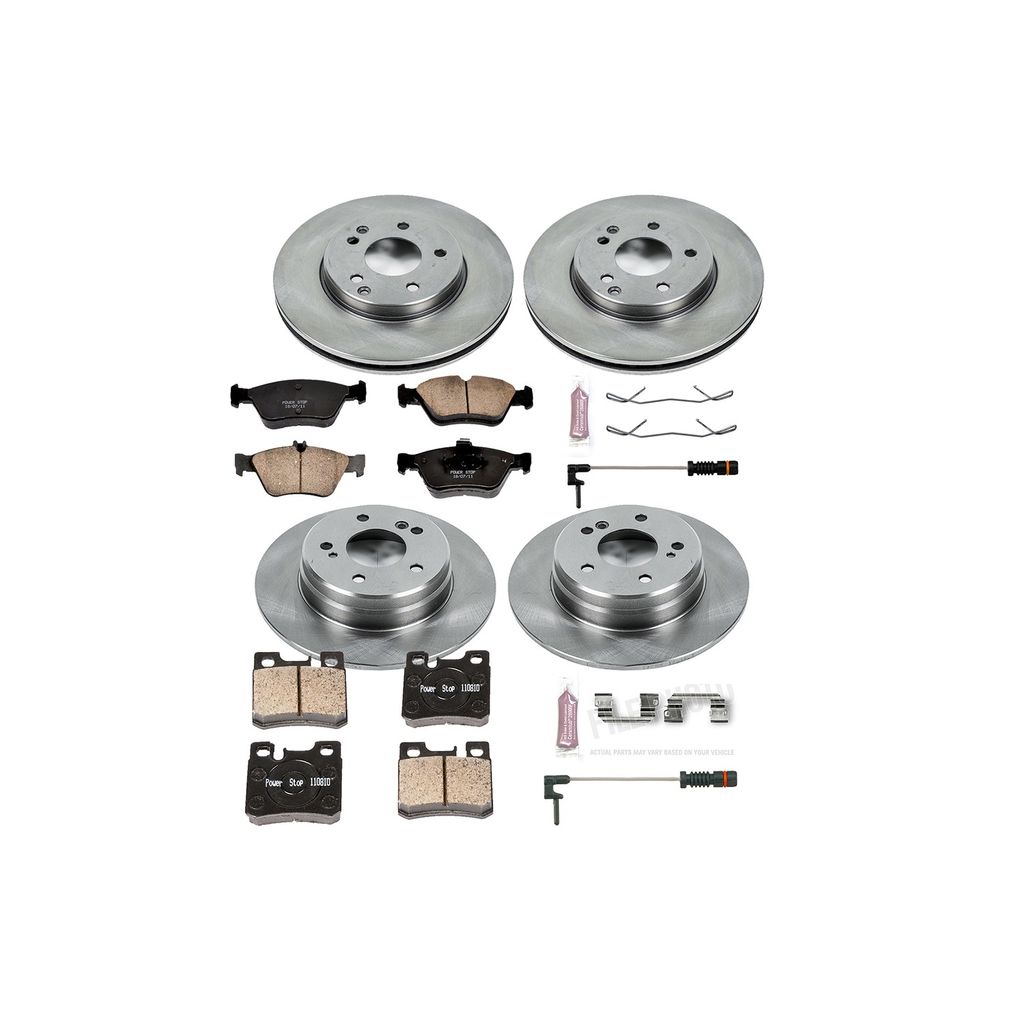 PowerStop KOE4247 - OE Stock Replacement Brake Pad and Rotor Kit