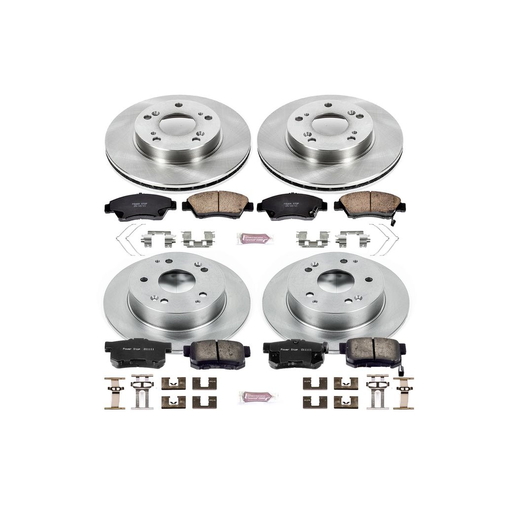 PowerStop KOE4276 - OE Stock Replacement Brake Pad and Rotor Kit
