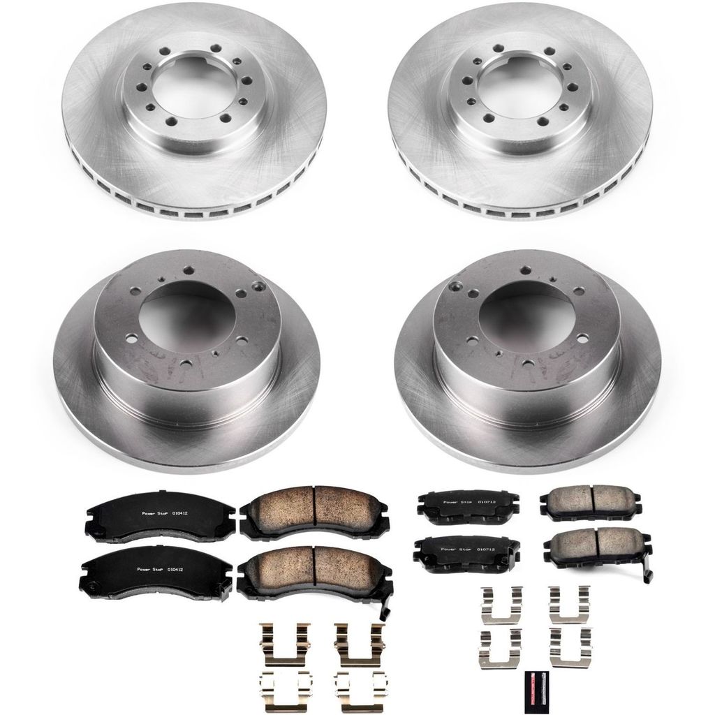 PowerStop KOE4305 - OE Stock Replacement Brake Pad and Rotor Kit
