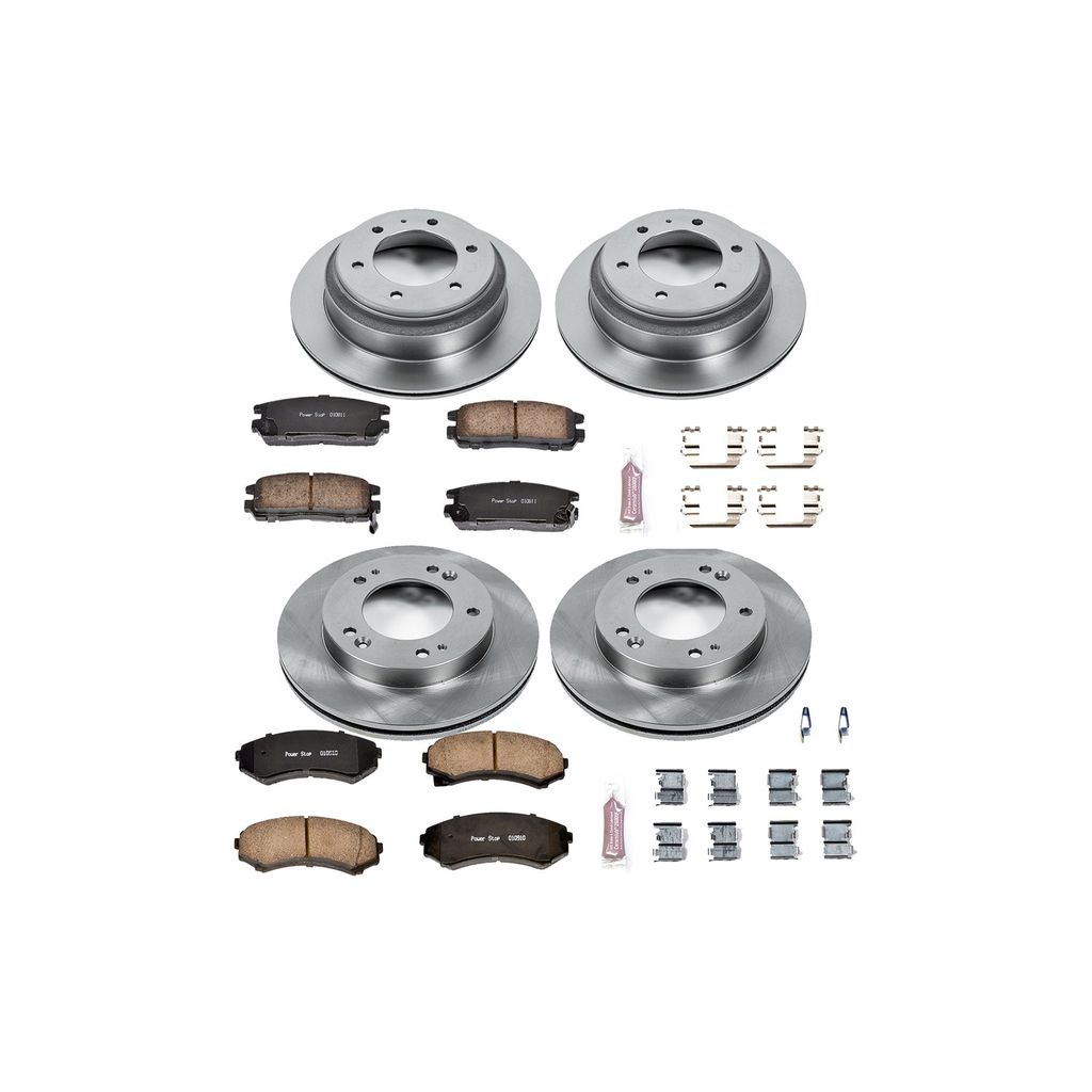 PowerStop KOE4311 - OE Stock Replacement Brake Pad and Rotor Kit