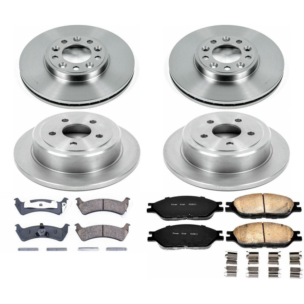 PowerStop KOE4355 - OE Stock Replacement Brake Pad and Rotor Kit