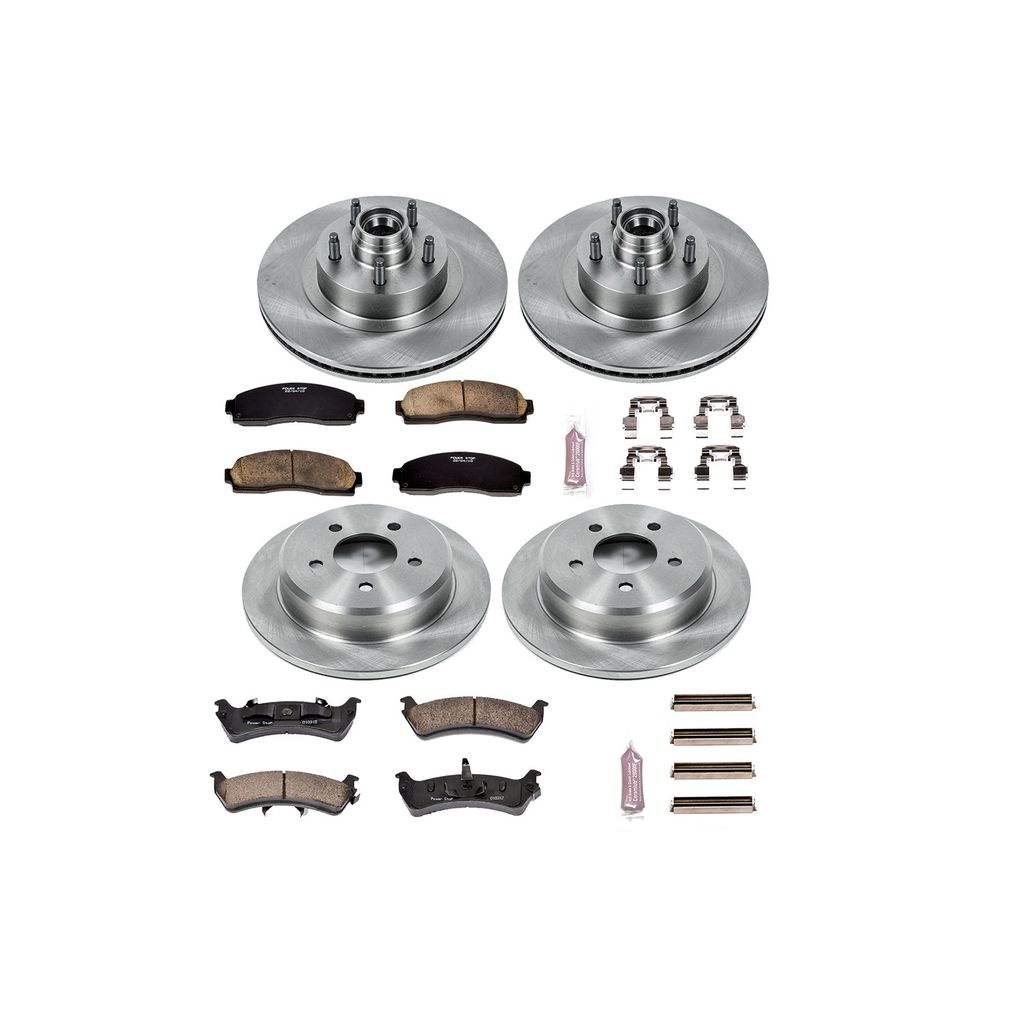 PowerStop KOE4356 - OE Stock Replacement Brake Pad and Rotor Kit