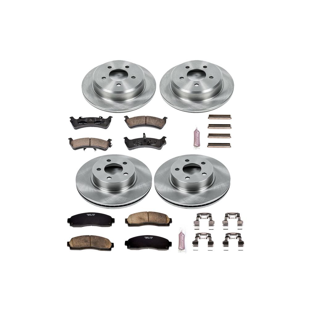 PowerStop KOE4357 - OE Stock Replacement Brake Pad and Rotor Kit
