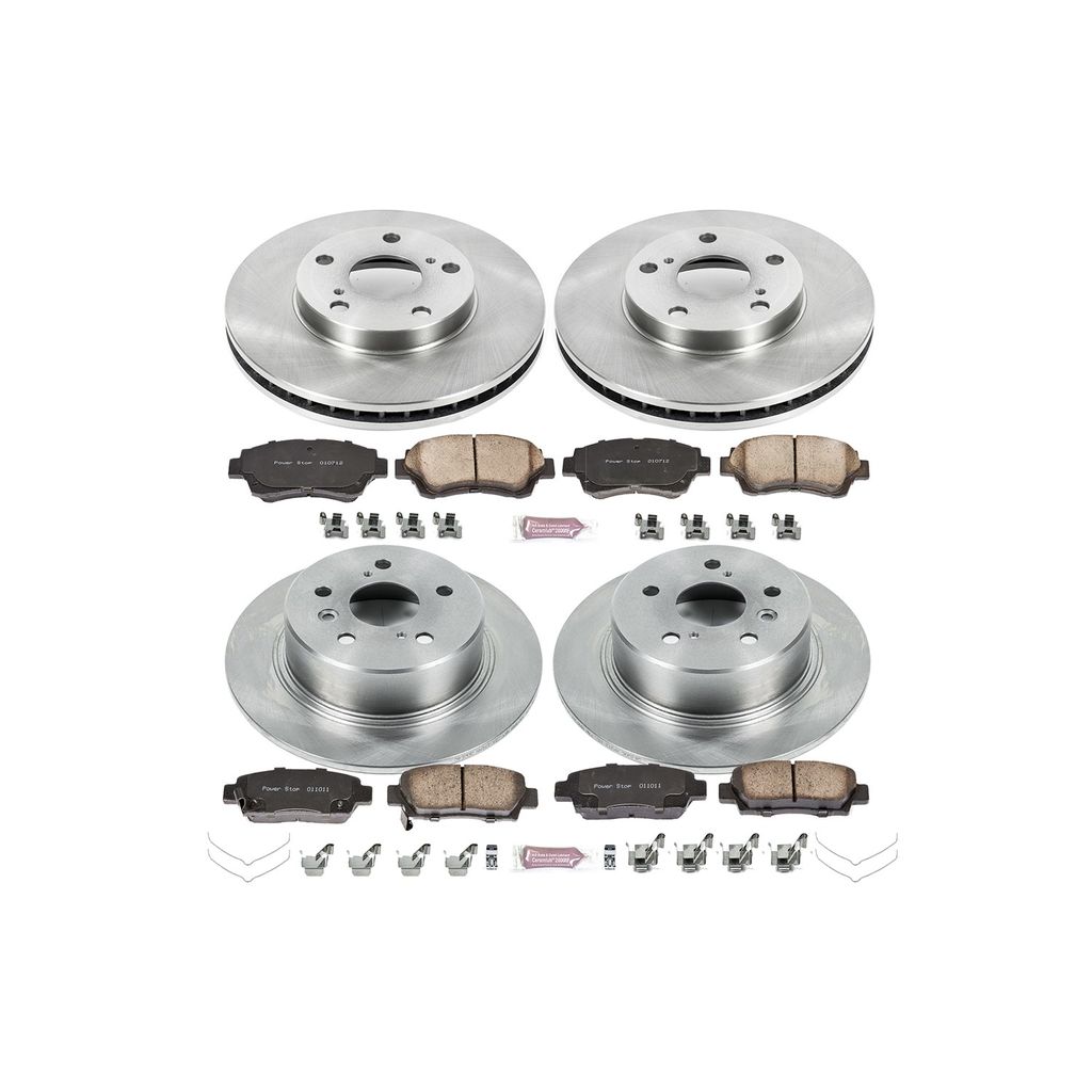 PowerStop KOE4359 - OE Stock Replacement Brake Pad and Rotor Kit