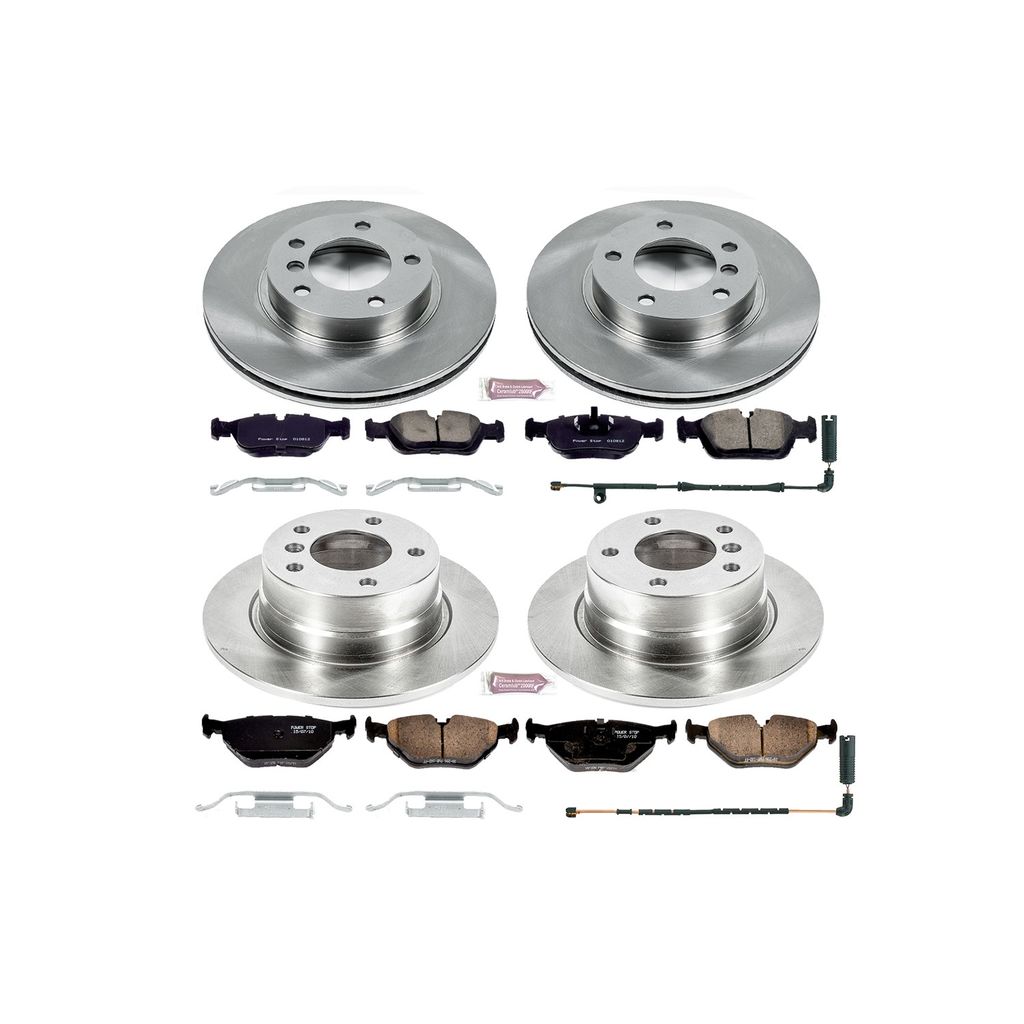 PowerStop KOE4371 - OE Stock Replacement Brake Pad and Rotor Kit