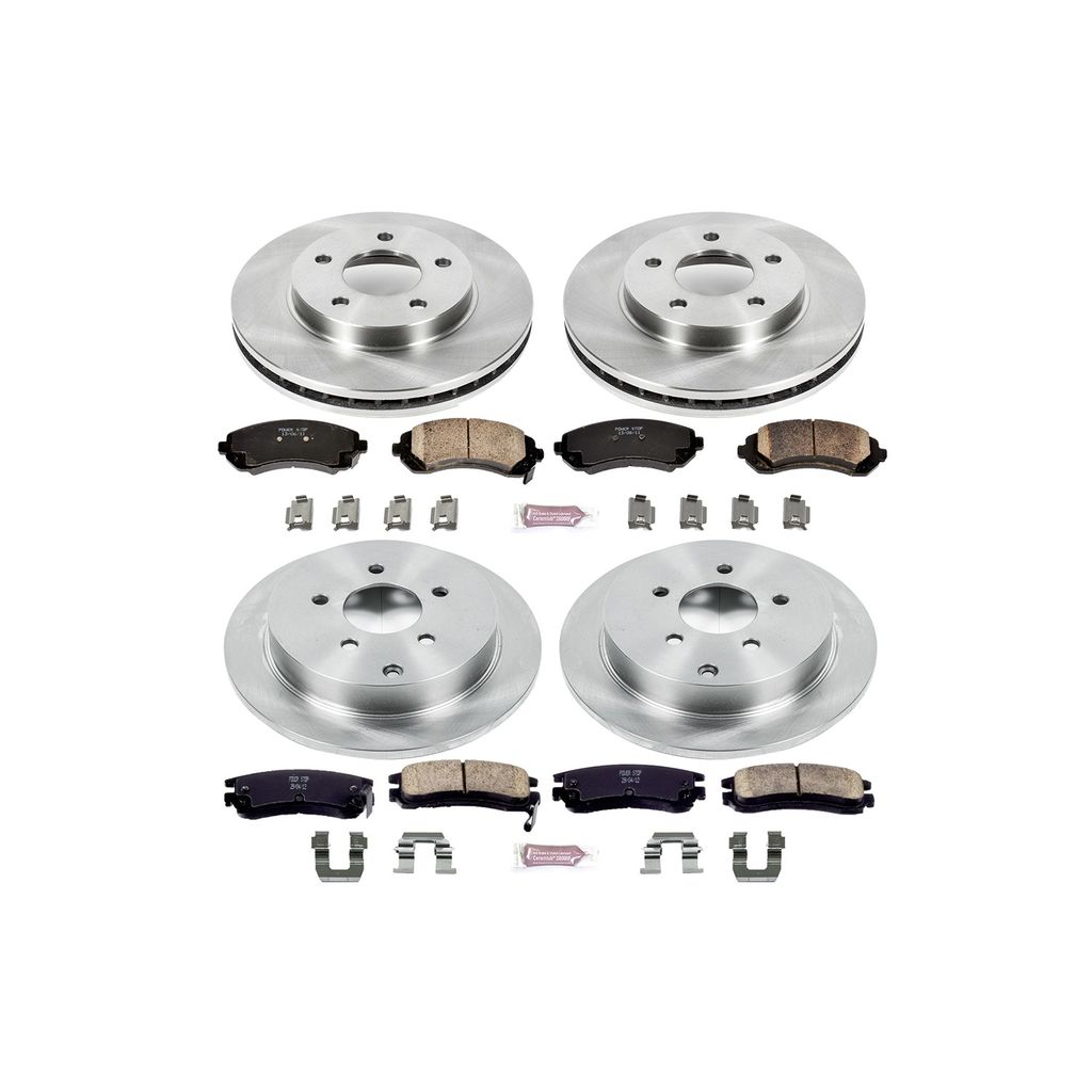PowerStop KOE4382 - OE Stock Replacement Brake Pad and Rotor Kit
