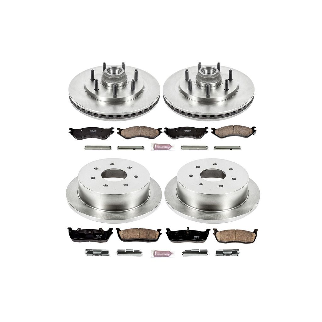 PowerStop KOE4390 - OE Stock Replacement Brake Pad and Rotor Kit